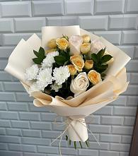 Букет цветов из:  Розы и Хризантемы в Бабаево