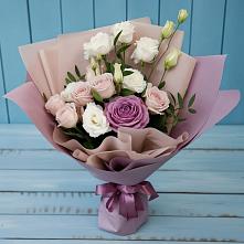 Букет цветов из:  Розы и Лизиантусы в Бабаево