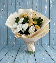 Букет цветов из:  Розы и Хризантемы в Бабаево