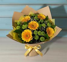 Букет цветов из:  Герберы и Хризантемы в Бабаево