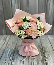 Букет цветов из:  Гвоздики, Розы и Хризантемы в Бабаево