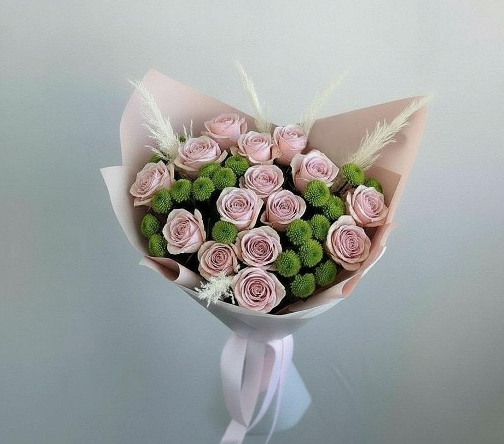 Букет цветов из: Розы и Хризантемы в Бабаево