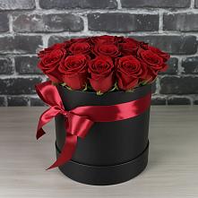 Цветочная композиция из Розы в шляпной коробке #REPLACE_PRED# Бабаево