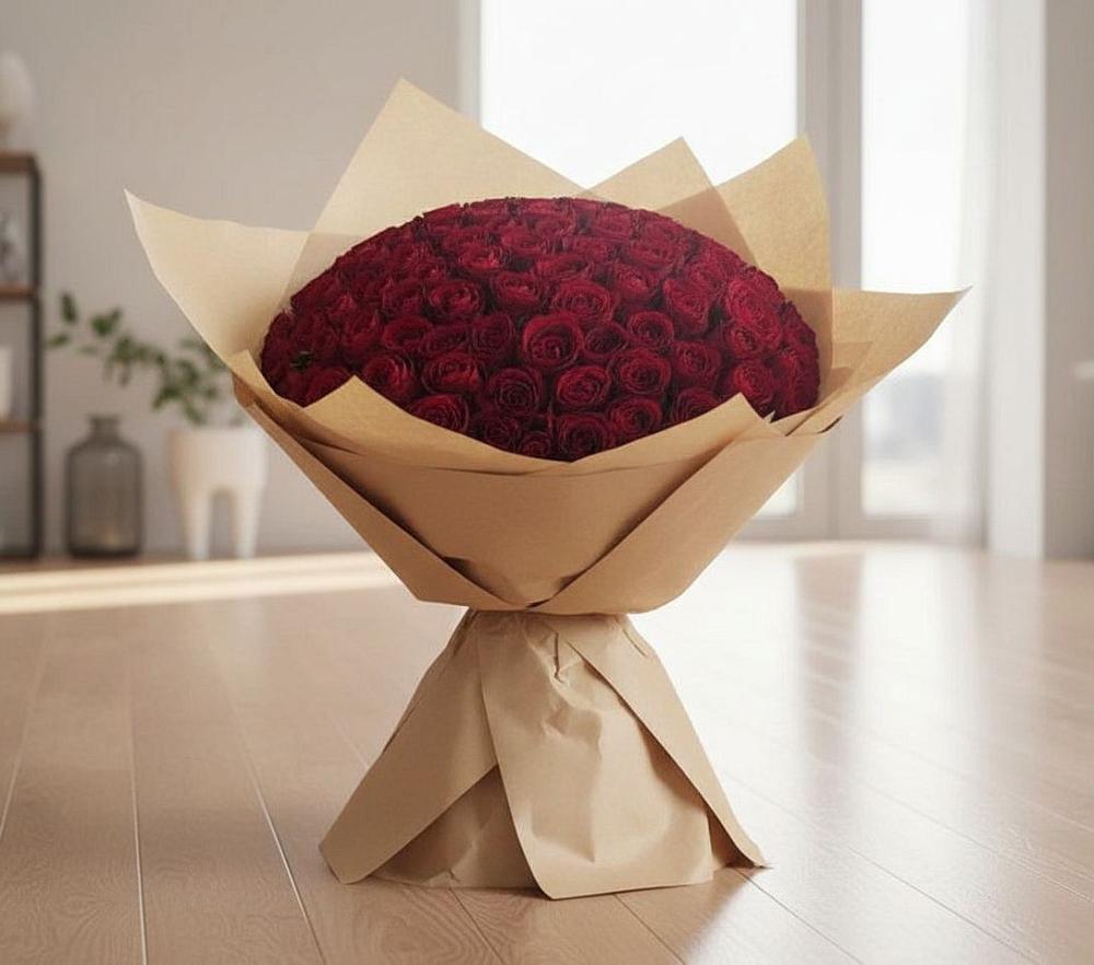 Букет 101 Красная роза в Бабаево