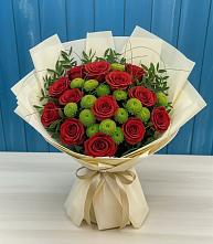 Букет цветов из:  Розы и Хризантемы в Бабаево