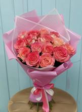 Букет 15 Розовых роз Равель в Бабаево