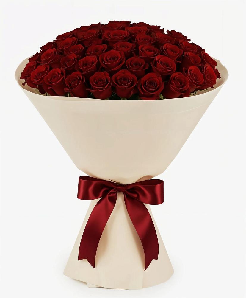 Букет 101 Бордовая роза Блэк Бакарра в Бабаево